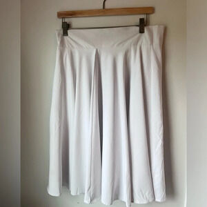Choles white circle skirt size Large lightweight coquette flowy